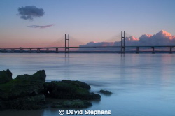 Second Severn Crossing from Sudbrook (Welsh side of Brist... by David Stephens 